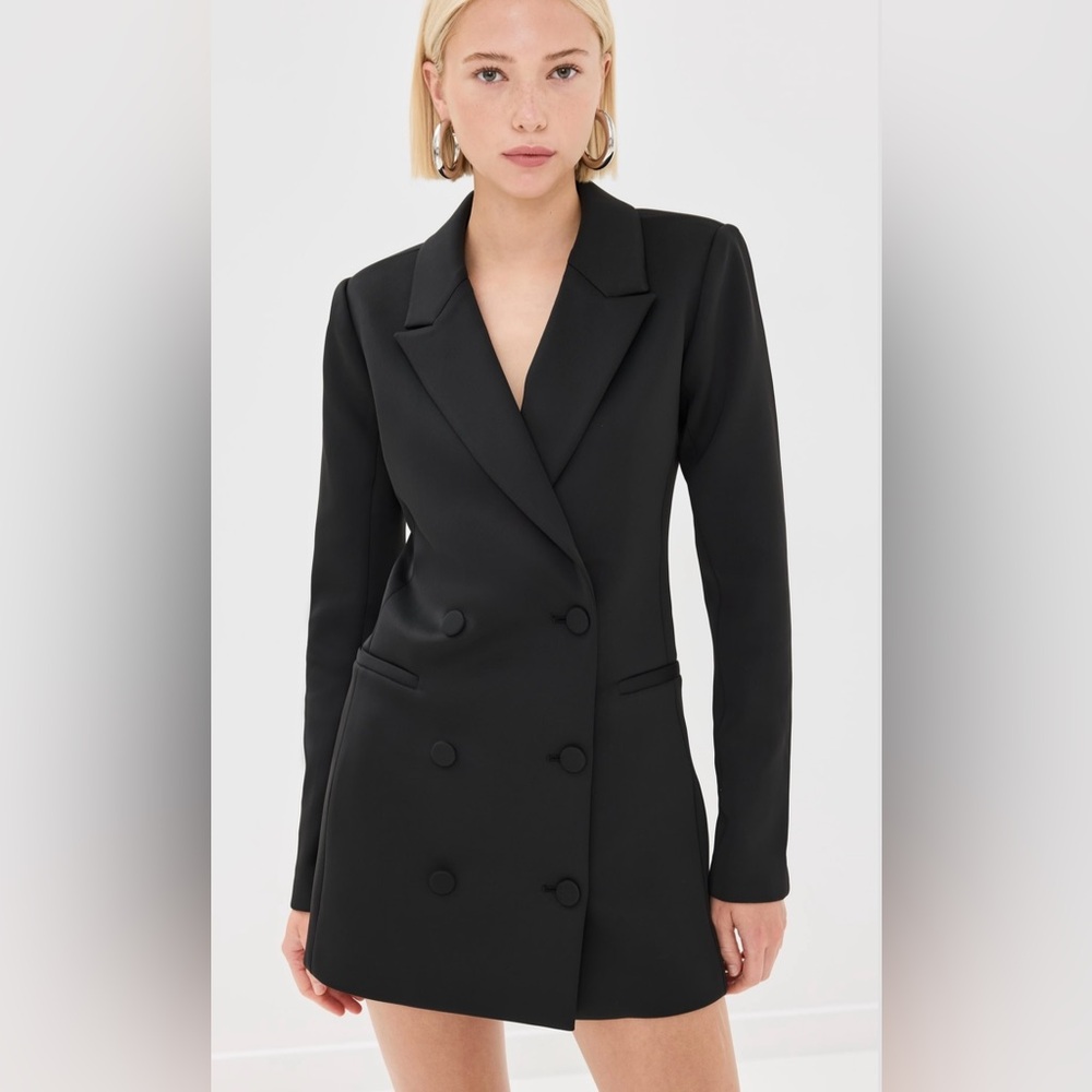 Good American - Shiny Scuba Blazer Minidress NWT Size 2
